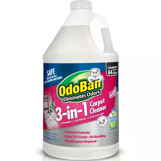 1 Gal. 3-in-1 Carpet Cleaner, Concentrated Carpet Cleaning Solution, EPA Safer C