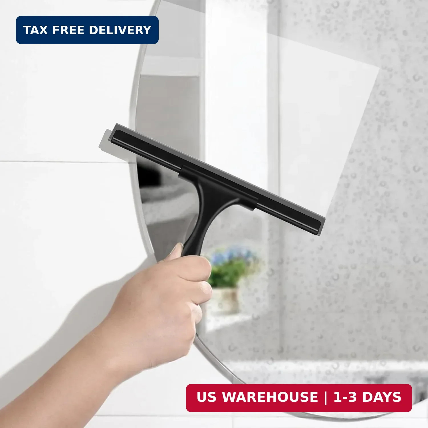 SetSail Squeegee for Shower Glass Door Stainless Steel Shower Squeegee for Glass