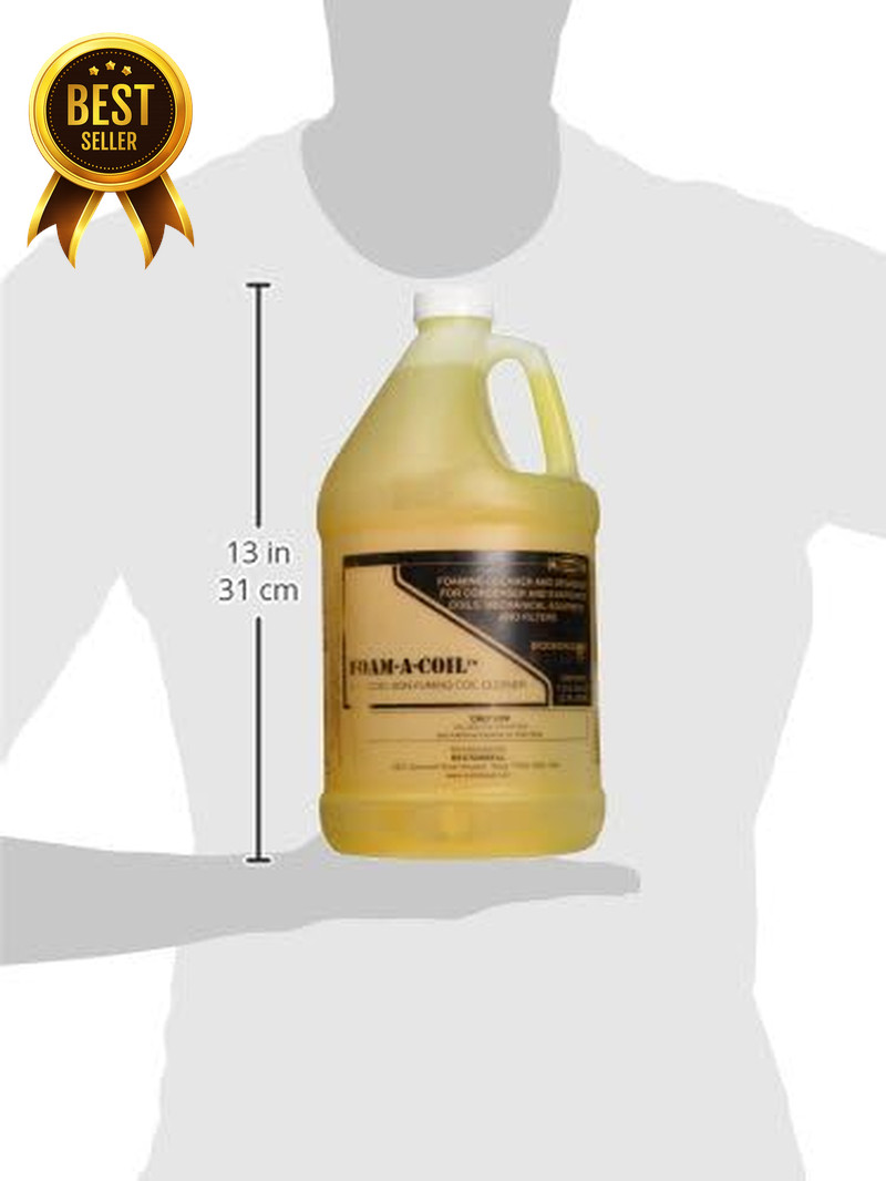 Coil Cleaner Foam 1 Gallon HVAC Indoor Outdoor Grease Grime Remover