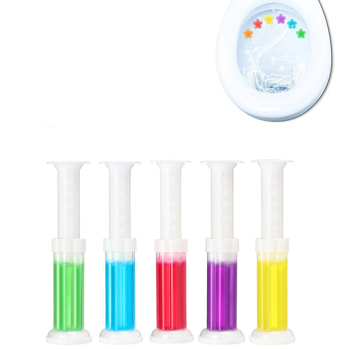 1PC Toilet Cleaner Gel Fresh Flower Toilet Gel Stamp Stops Limescale and Stains