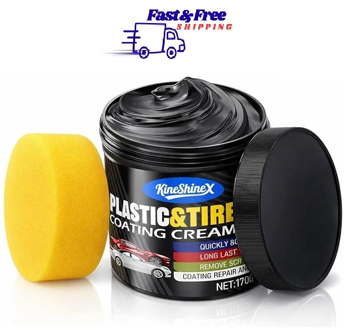 Black Trim Restorer, Plastic Restorer for Cars Restore Faded Bumpers, Plasti…