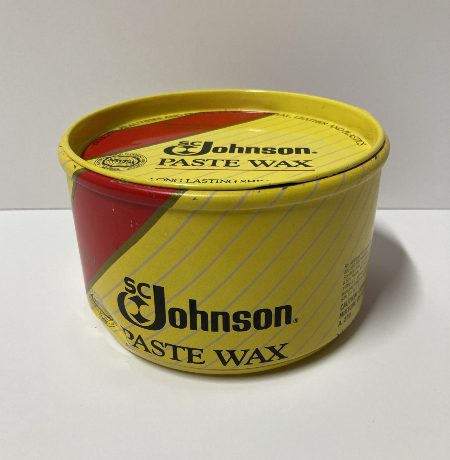 SC Johnson Wood Paste Wax Original Formula 16 oz Long Lasting Shine 85% Full