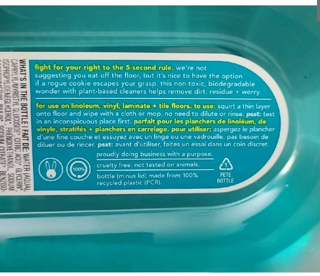 Method Squirt + Mop Hard Floor Cleaner Spearmint Sage 25 Oz
