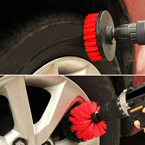 3PCS Drill Brush Power Scrubber Drill Attachments For Carpet Tile Grout Cleaning