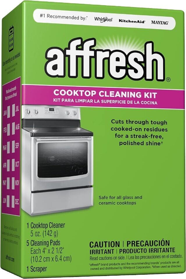 NEW OEM Affresh Cooktop Cleaner Kit for Whirlpool WCI55US0JS01