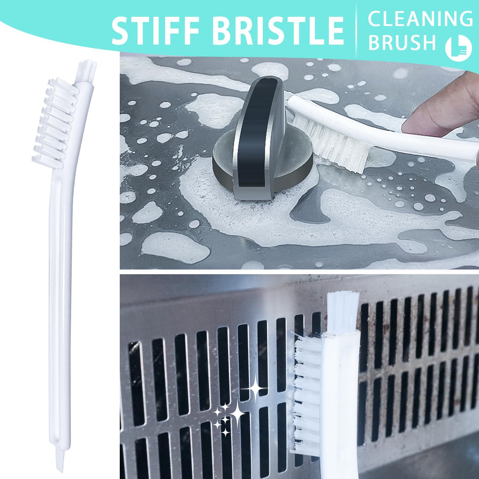 Small Cleaning Brushes Set 4 Pcs Crevice Household Cleaning Tool For Window Trac