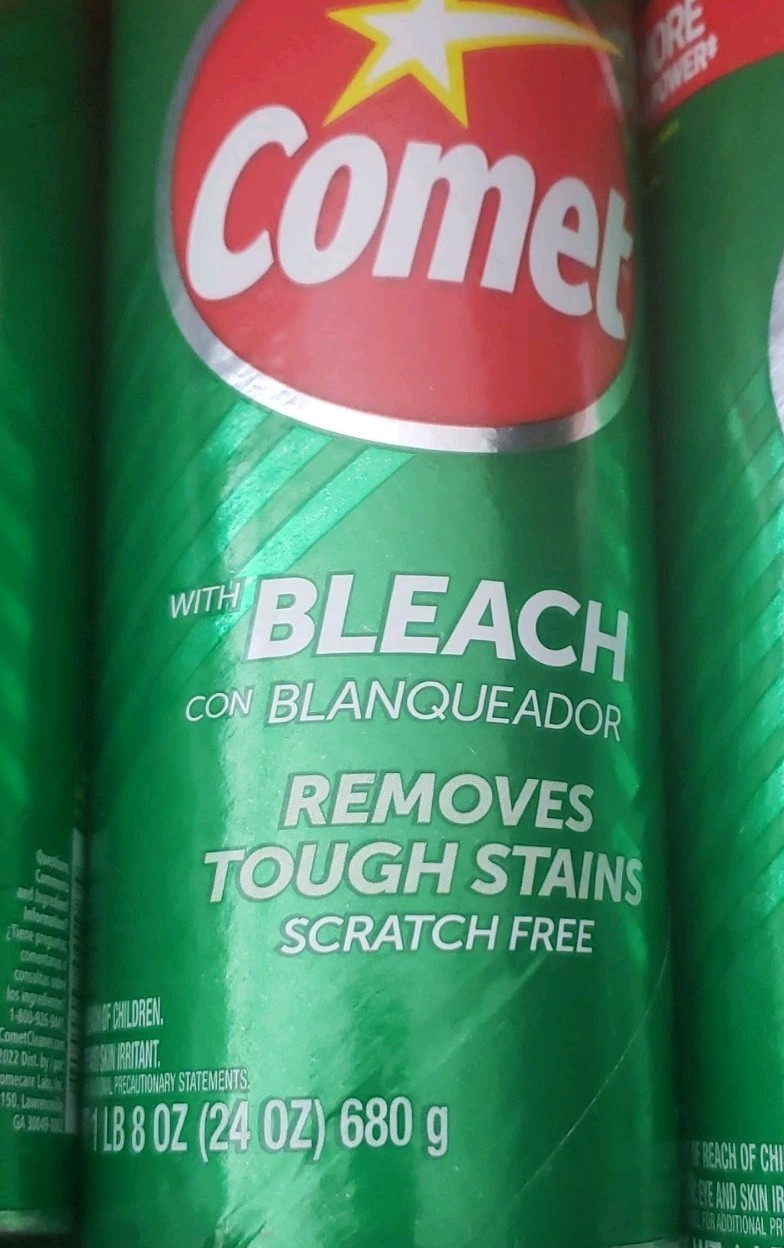 BUNDLE Comet Cleaner with Bleach Powder 24 oz, 4-Pack – Scratch-Free Multi-Surfa