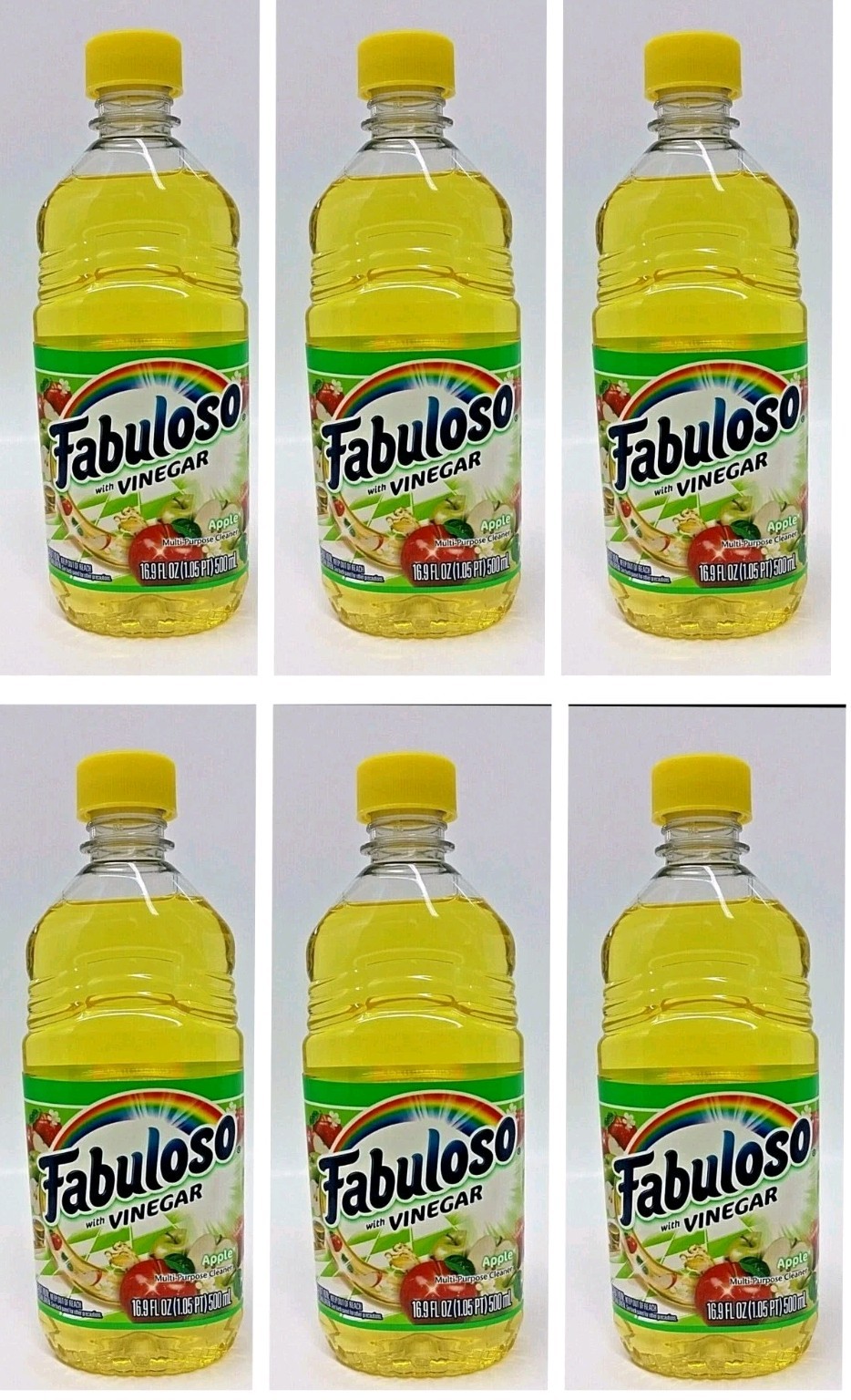 (LOT 3 Bottles)Fabuloso VINEGAR APPLE All Purpose Cleaner 16.9 ozEa Bottle NEW