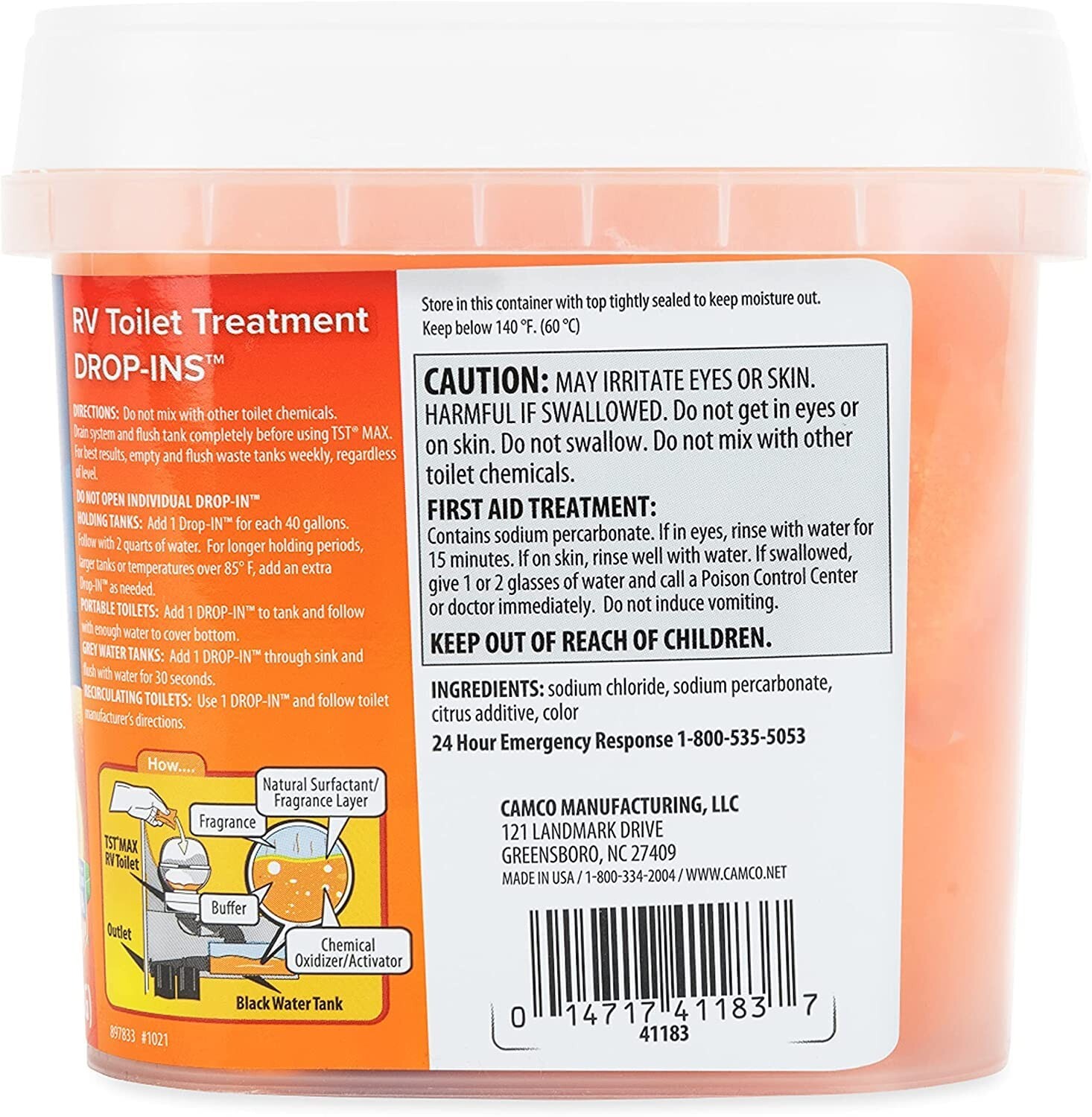 Camper RV Marine Toilet Treatment Drop In Odor Eliminator For Septic Tank 30 PCS