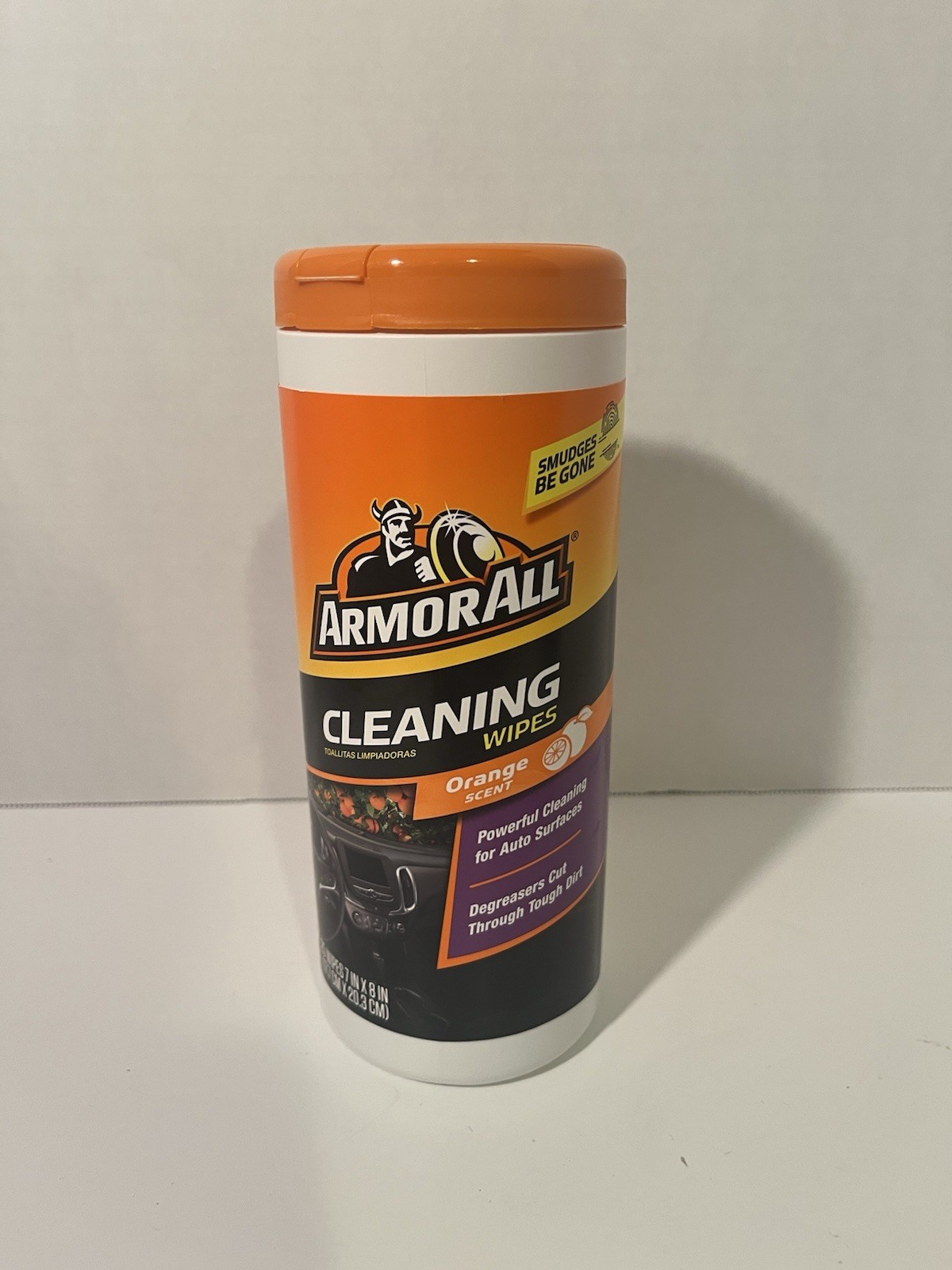 2 Armor All Cleaning Wipes 25 -Count Wipes Car Interior Cleaner Orange Scented