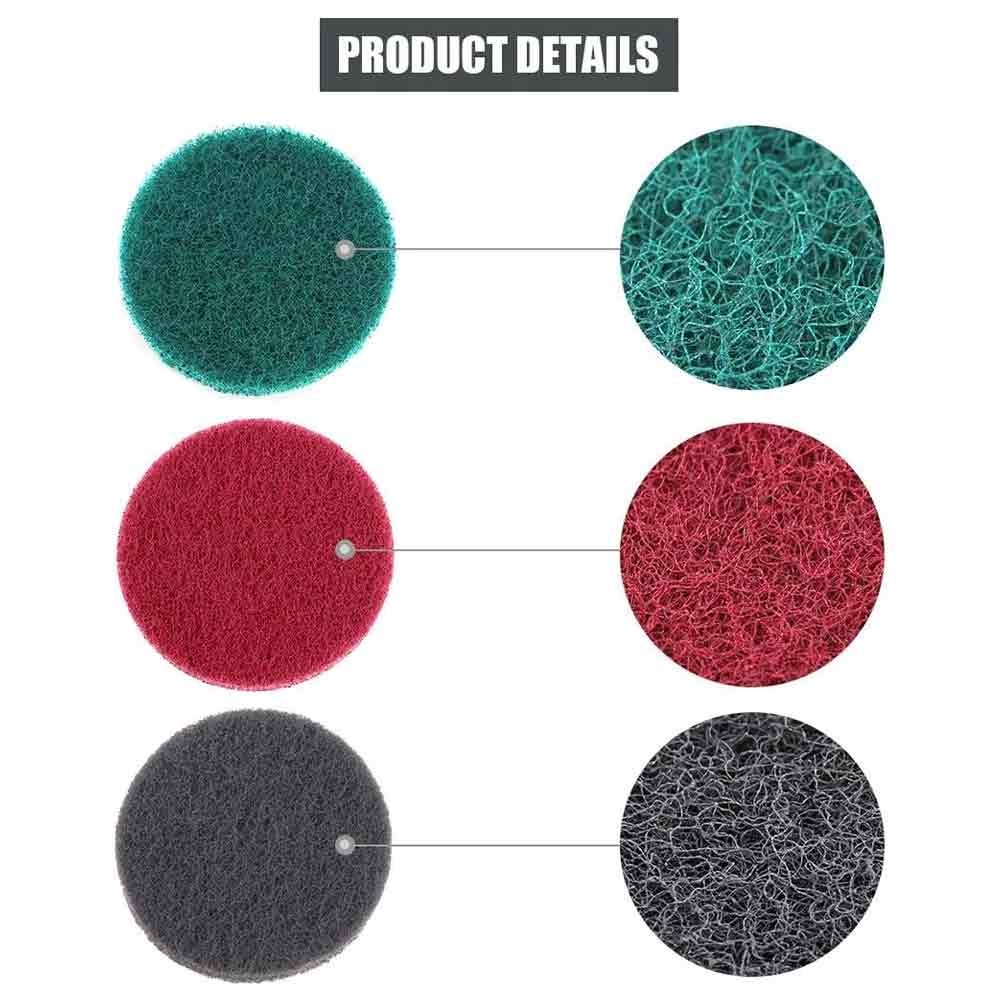 1″-7″ Drill Power Brush Tile Scrubber Scouring Pads Cleaning Pad 240-3000 Grit