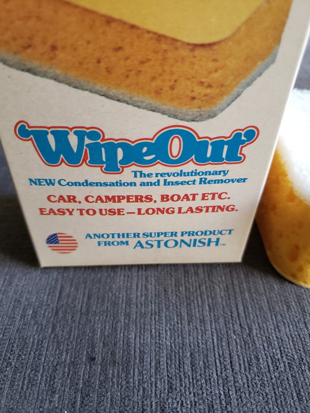 Vintage WIPEOUT Condensation And Insect Remover Sponge – Astonish – BRAND NEW!!