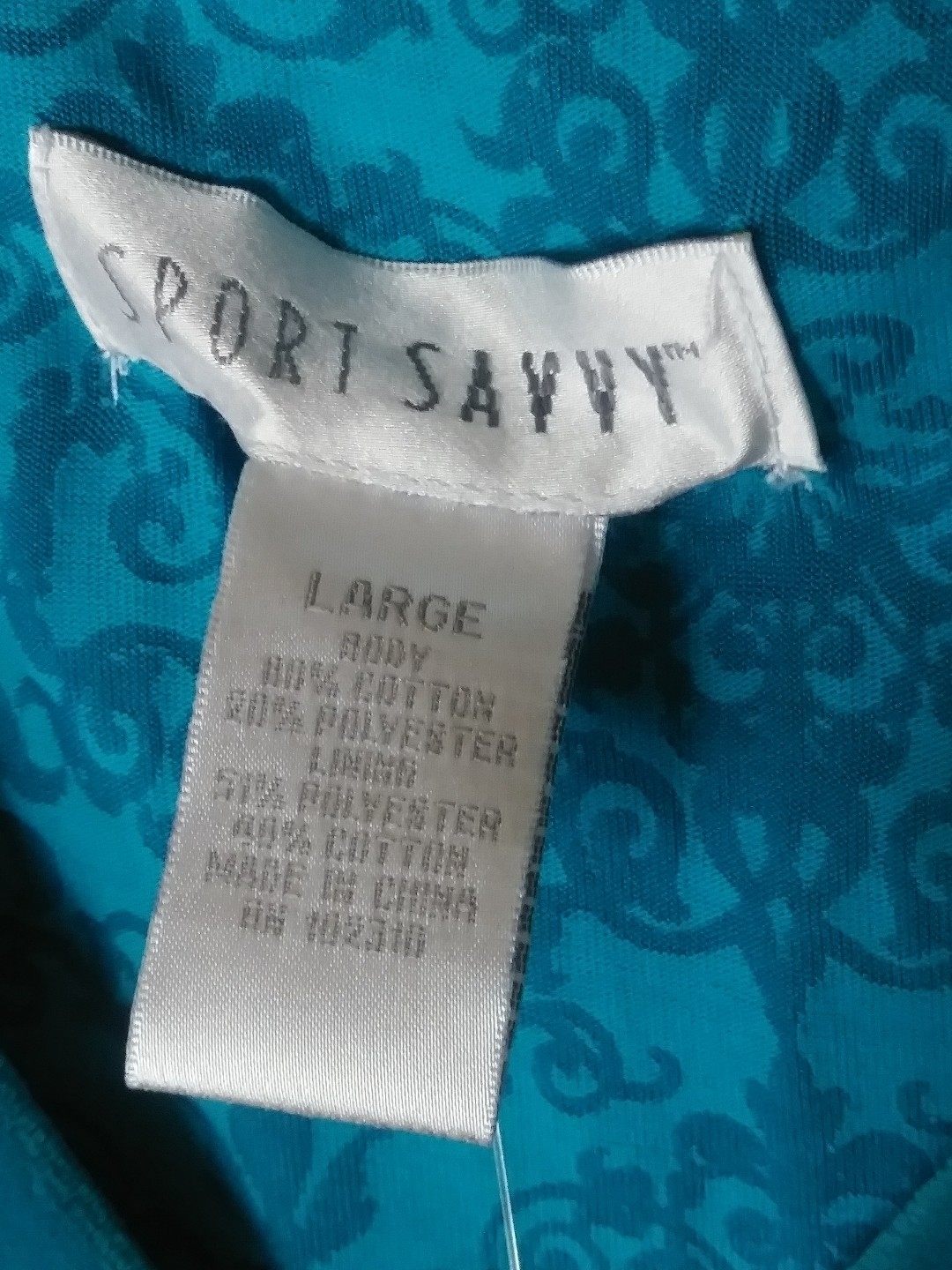 QVC SPORT SAVVY CASUAL PLUSH DRESS DARK GREEN SIZE LARGE NWT COTTON POLY VGC DR