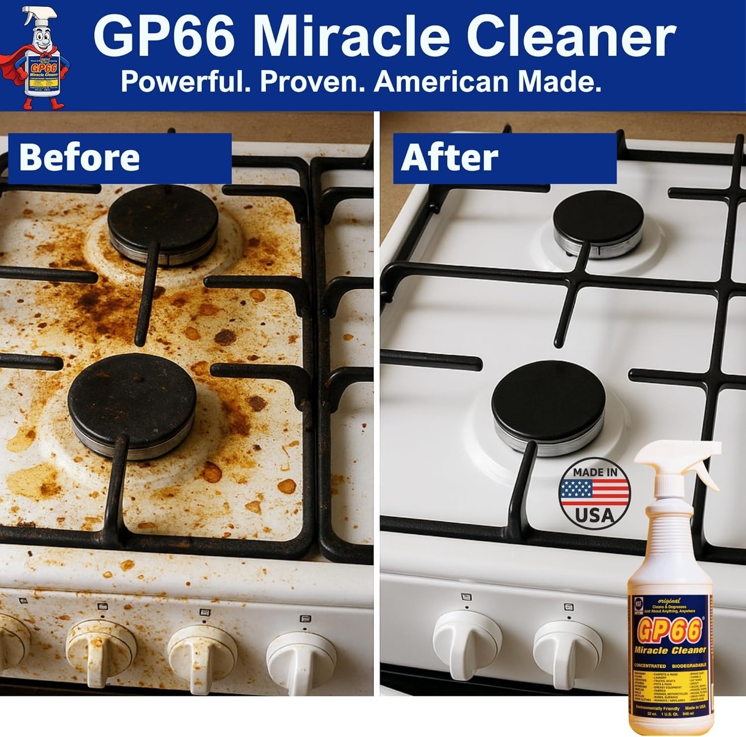 Green Miracle 32 oz All-Purpose Cleaner – Powerful Eco-Friendly Solution