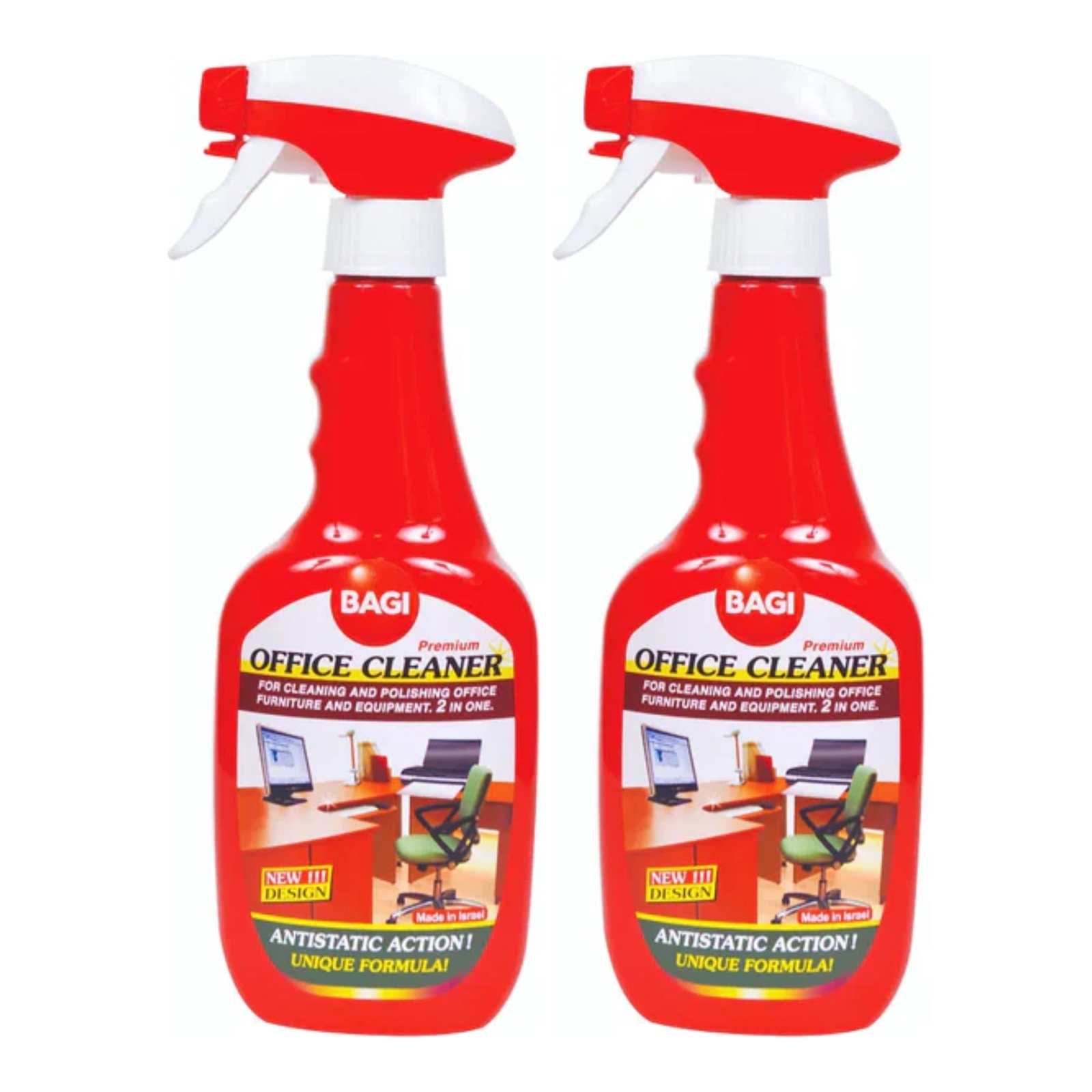 Bagi Premium Office Cleaner, 16.9oz (500ml) (Pack of 2)
