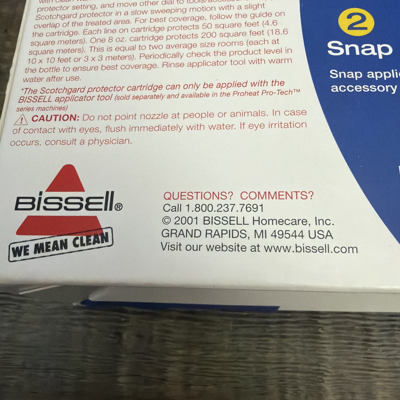 3 PKS. BISSELL SCOTCHGARD 3M EXTRA PROTECTION / CARPET, RUG, UPHOLSTERY ETC. 8OZ