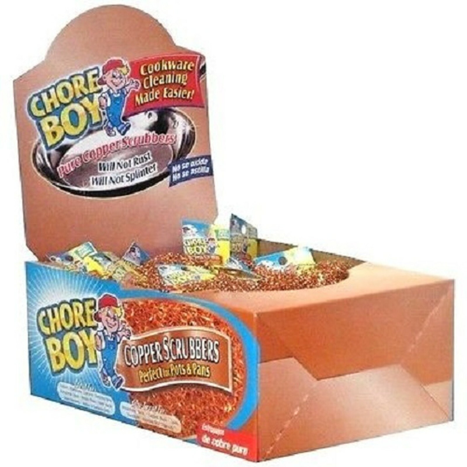 36 Pcs Chore Boy 100% Pure Copper Scrubbers, Rust Free for Pots and Pans