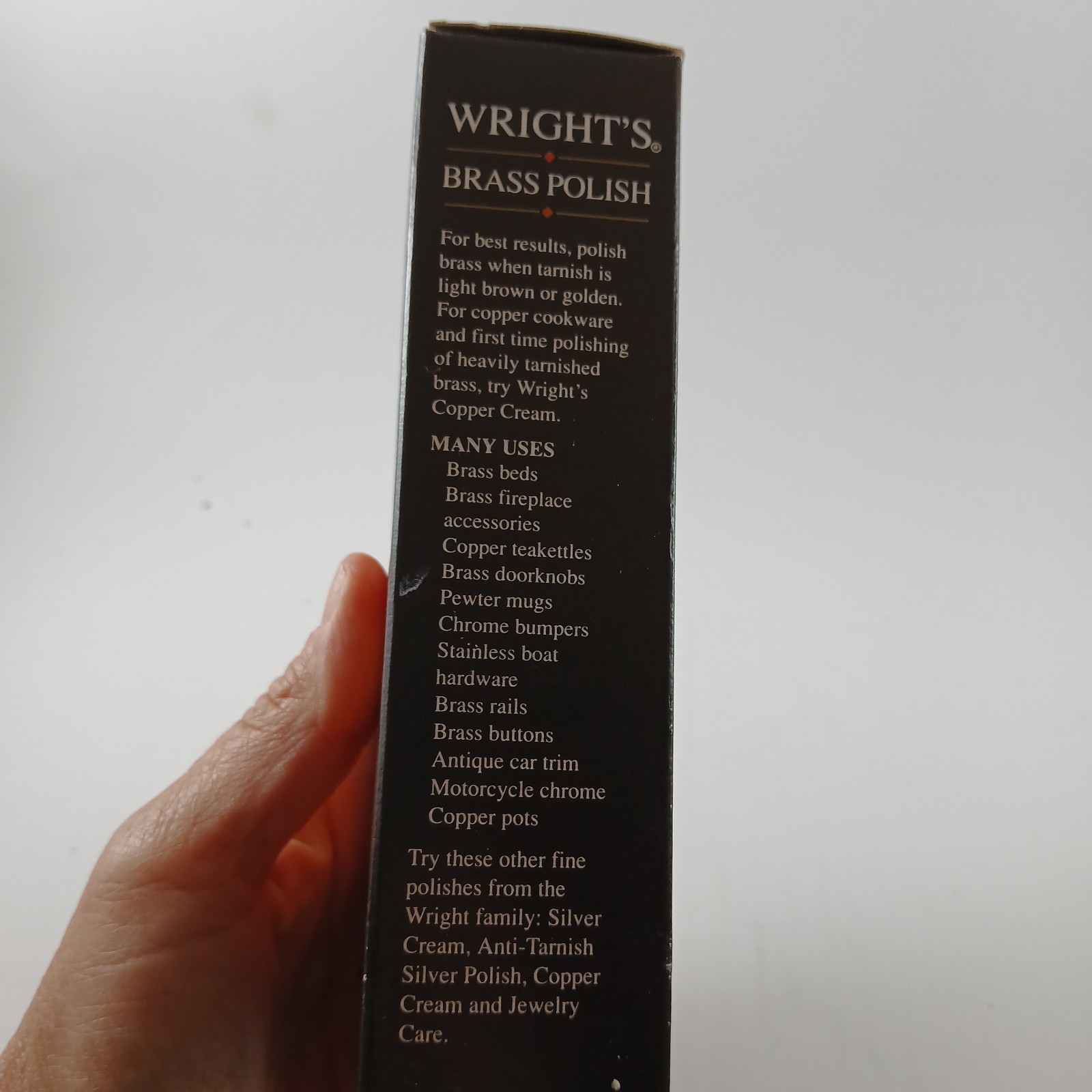 Wright’s All Purpose Brass Polish Metal 75% Full Vintage Discontinued 8oz