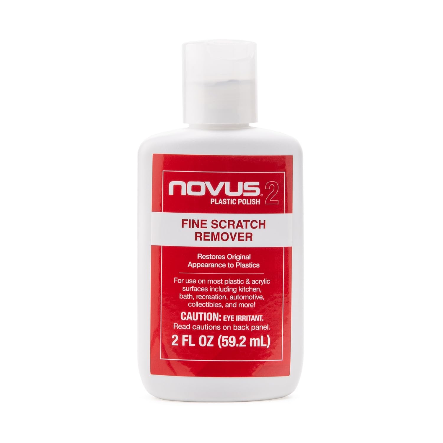 NOVUS 2 Fine Scratch Remover 2oz Restores Plastic Auto Headlamps Windshields