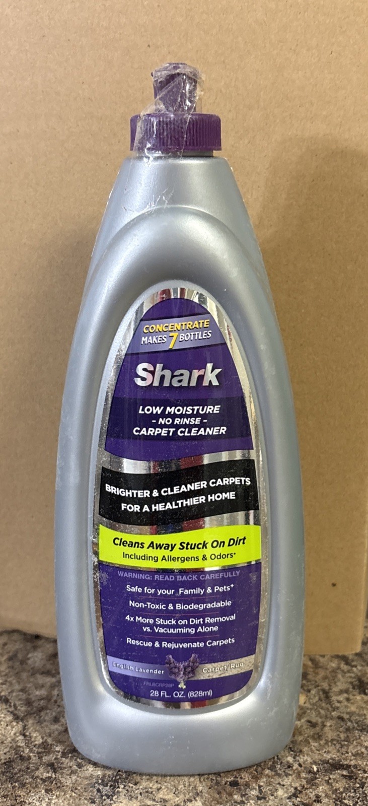 Shark Low Moisture No Rinse Carpet Shampoo English Lavender 28 fl oz Sealed