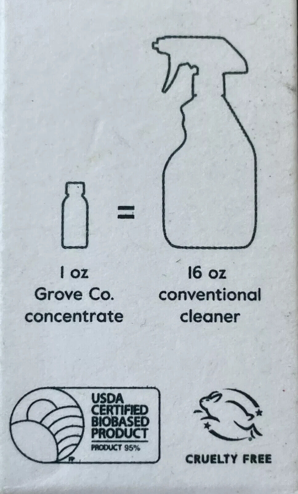Grove Co Glass Cleaner Concentrate Lavender Thyme 1 FL OZ (3 Boxes)