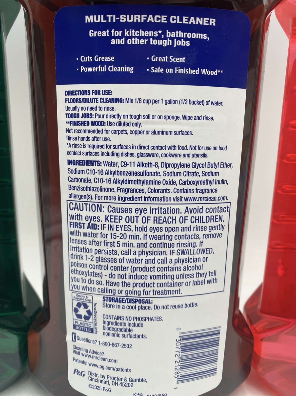 Mr. Clean Holiday Pack All Purpose Cleaner Spiced Harvest Cranberry Pine 41oz 🎃
