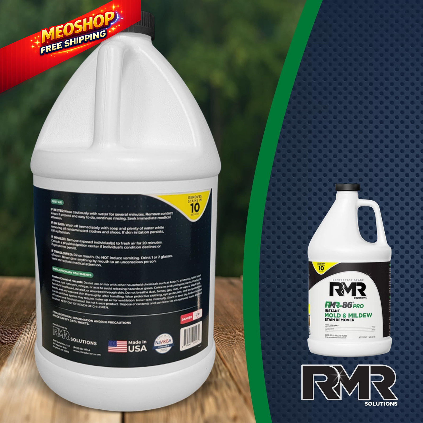 RMR-86 Pro Contractor Grade Mold Stain & 128 Fl Oz (Pack of 1), Pale Yellow