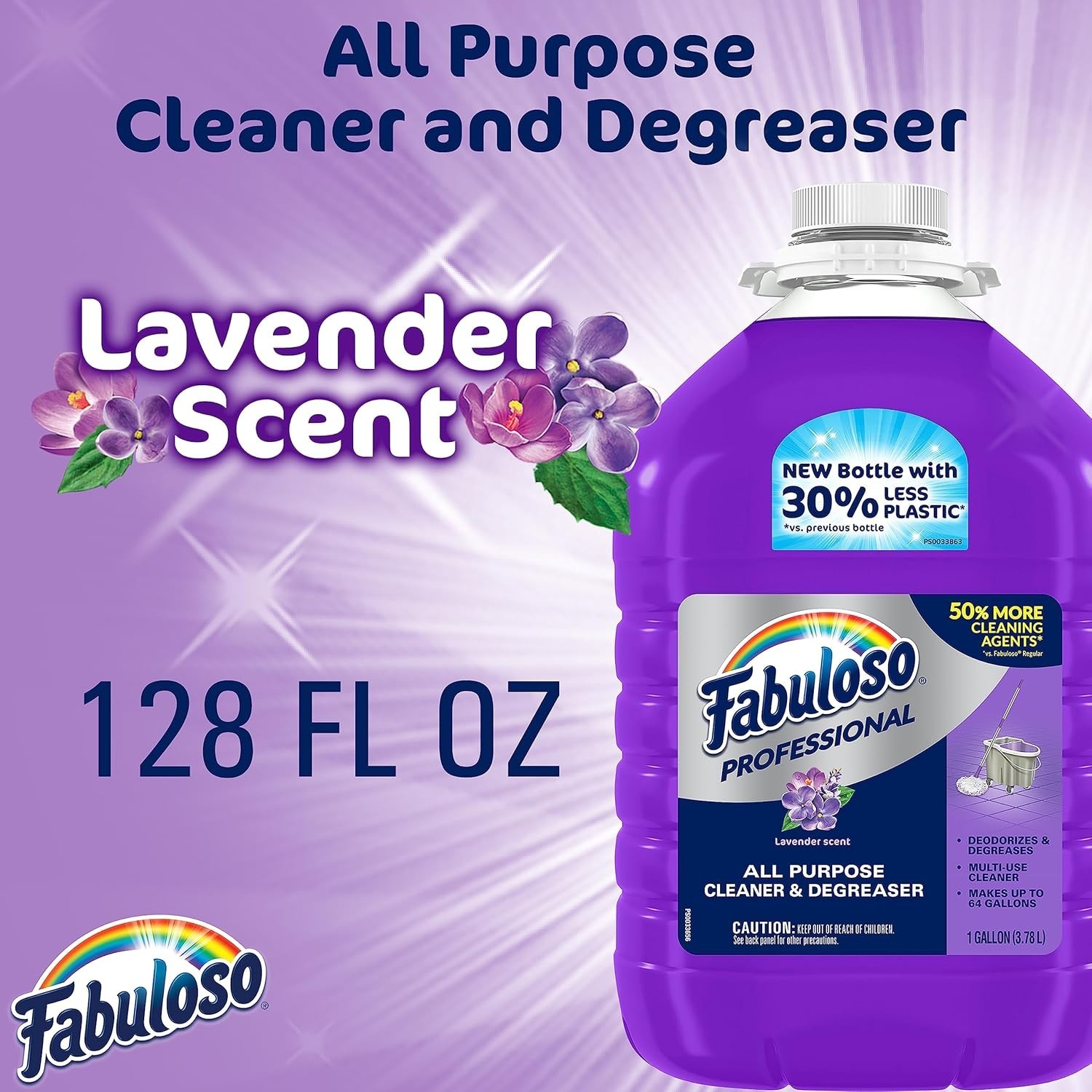Double Power Lavender Scented All-Purpose Cleaner – 2 Pack, 256 Fl Oz Total