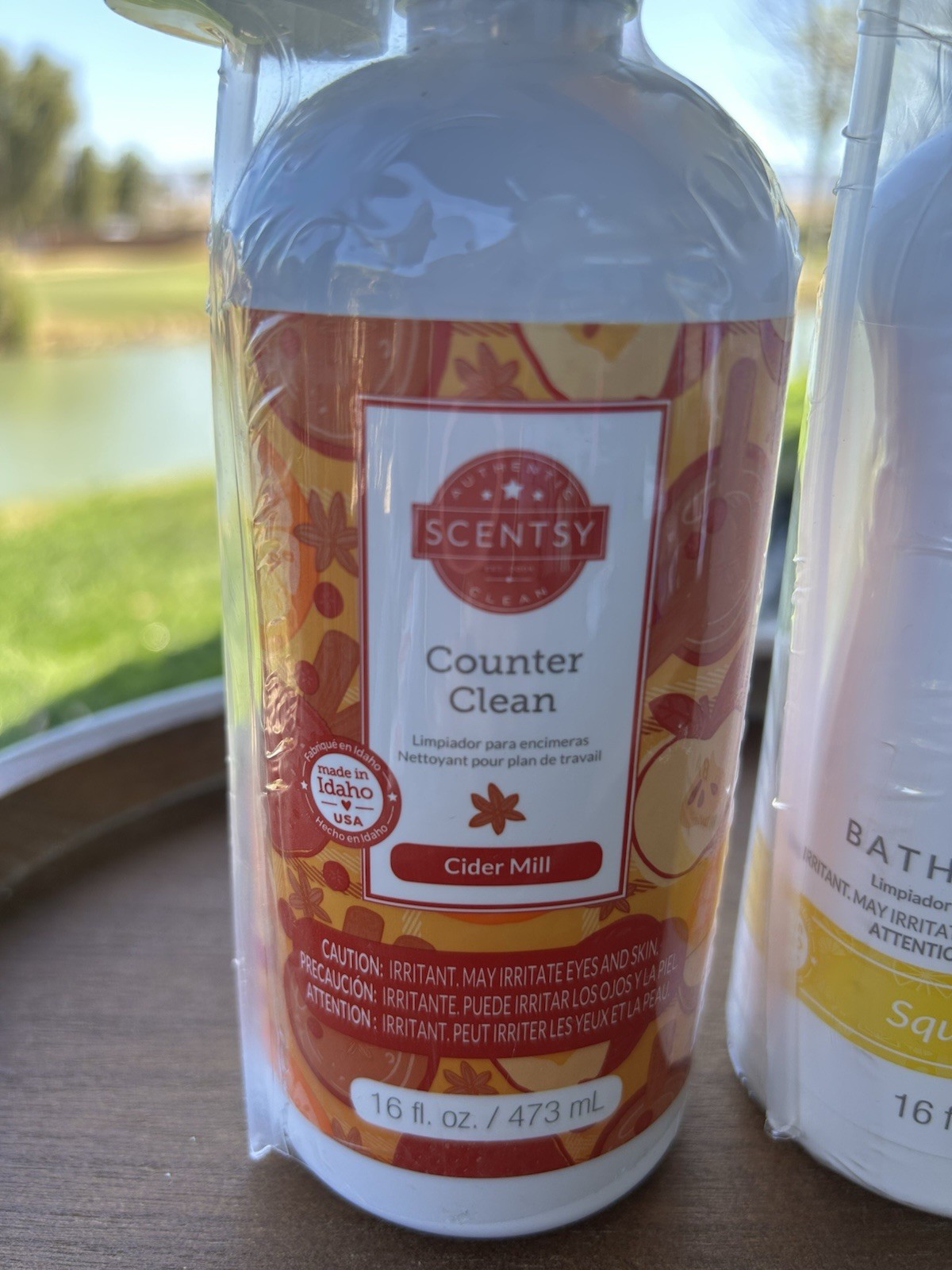 Scentsy Counter Cider Mill & Bathroom Cleaner Squeeze The Day (2) 16 fl. oz NEW