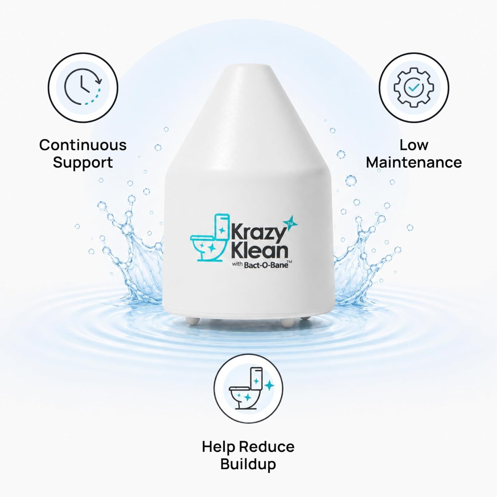 Krazy Klean Pro Toilet Cleaner Household Cleaning Solution Pack of 1