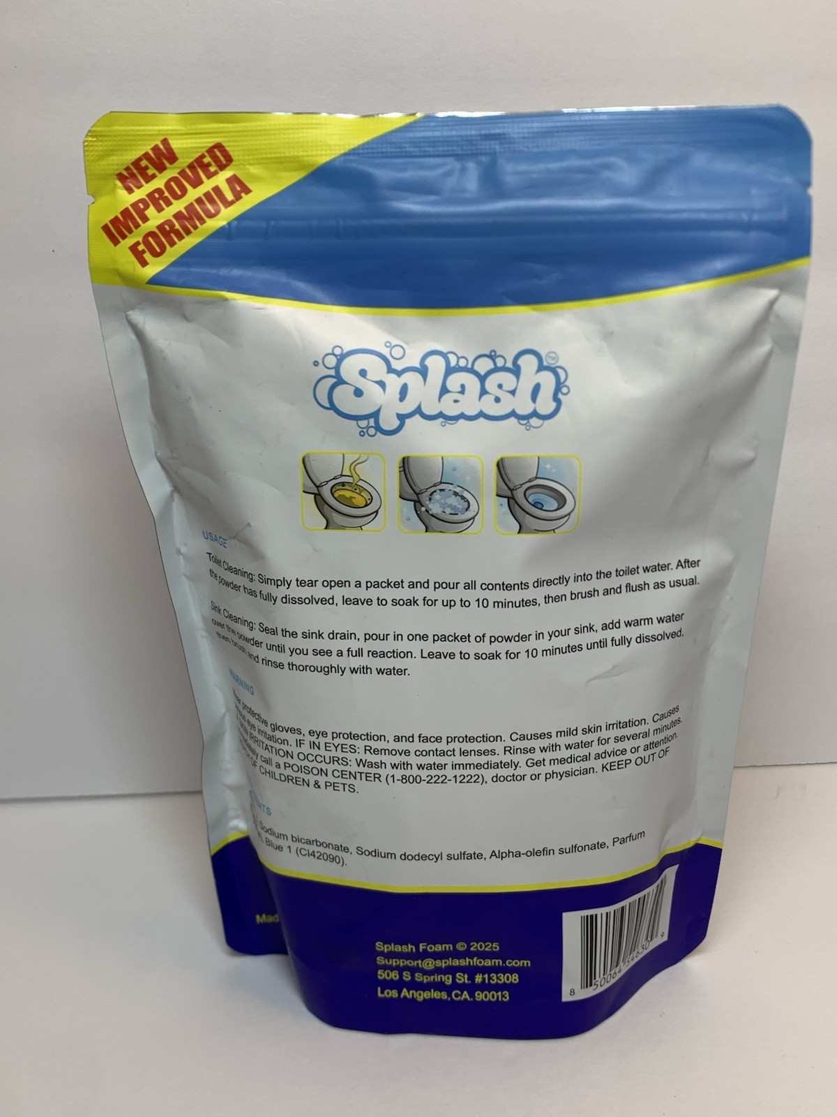 LOT Splash Toilet Cleaner Foaming Dissolve Septic Safe 400g + Cleaning Tablets