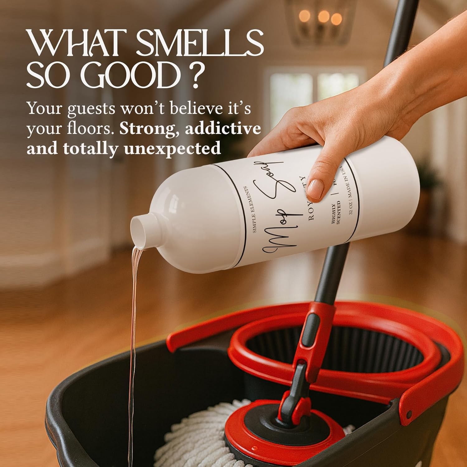 Mop Soap Highly Scented Fragrance, Long Lasting Luxury Floor Cleaner for Hardwoo