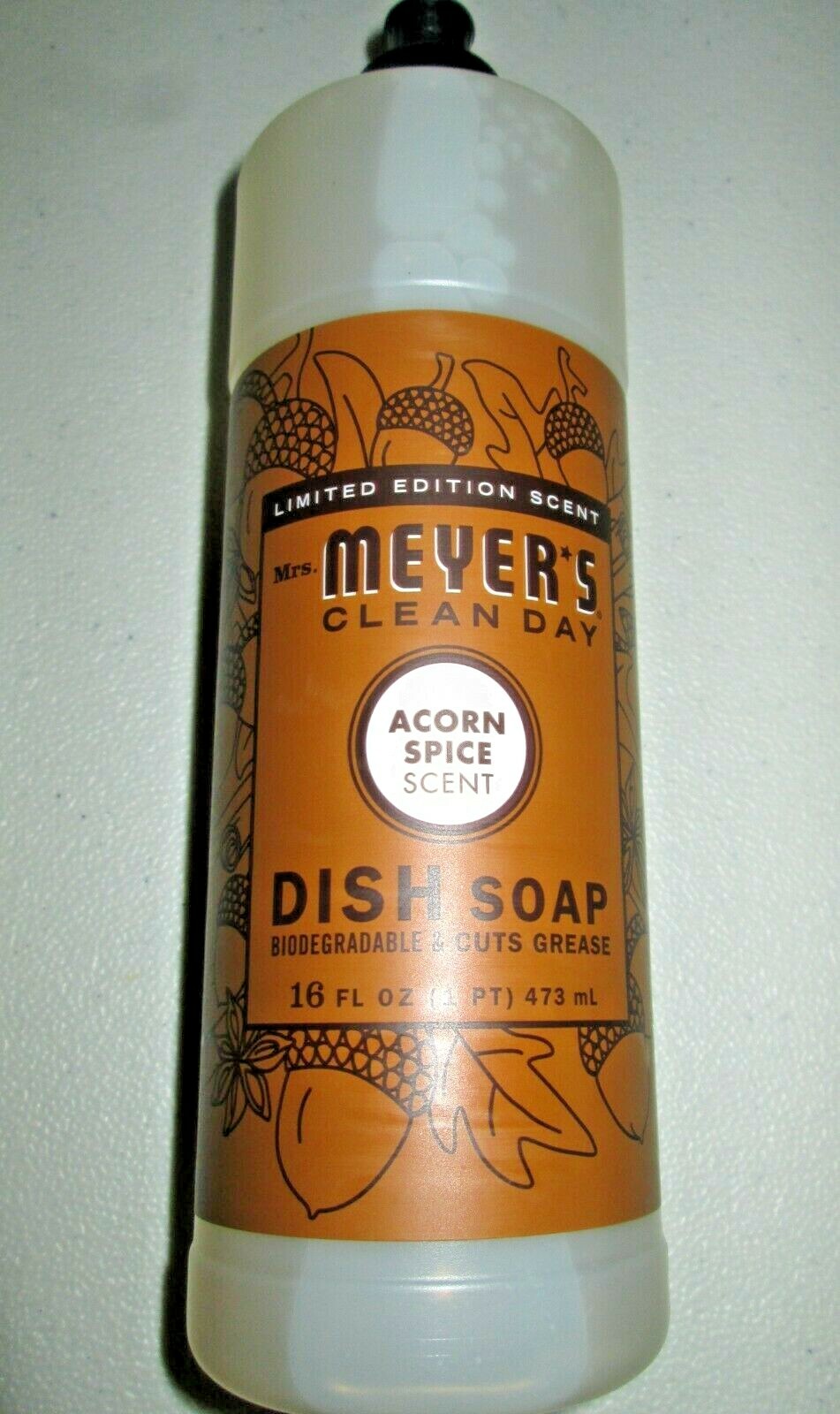 3 X Mrs Meyer’s Clean Day Limited Edition 16 Ounce Acorn Spice Dish Soaps