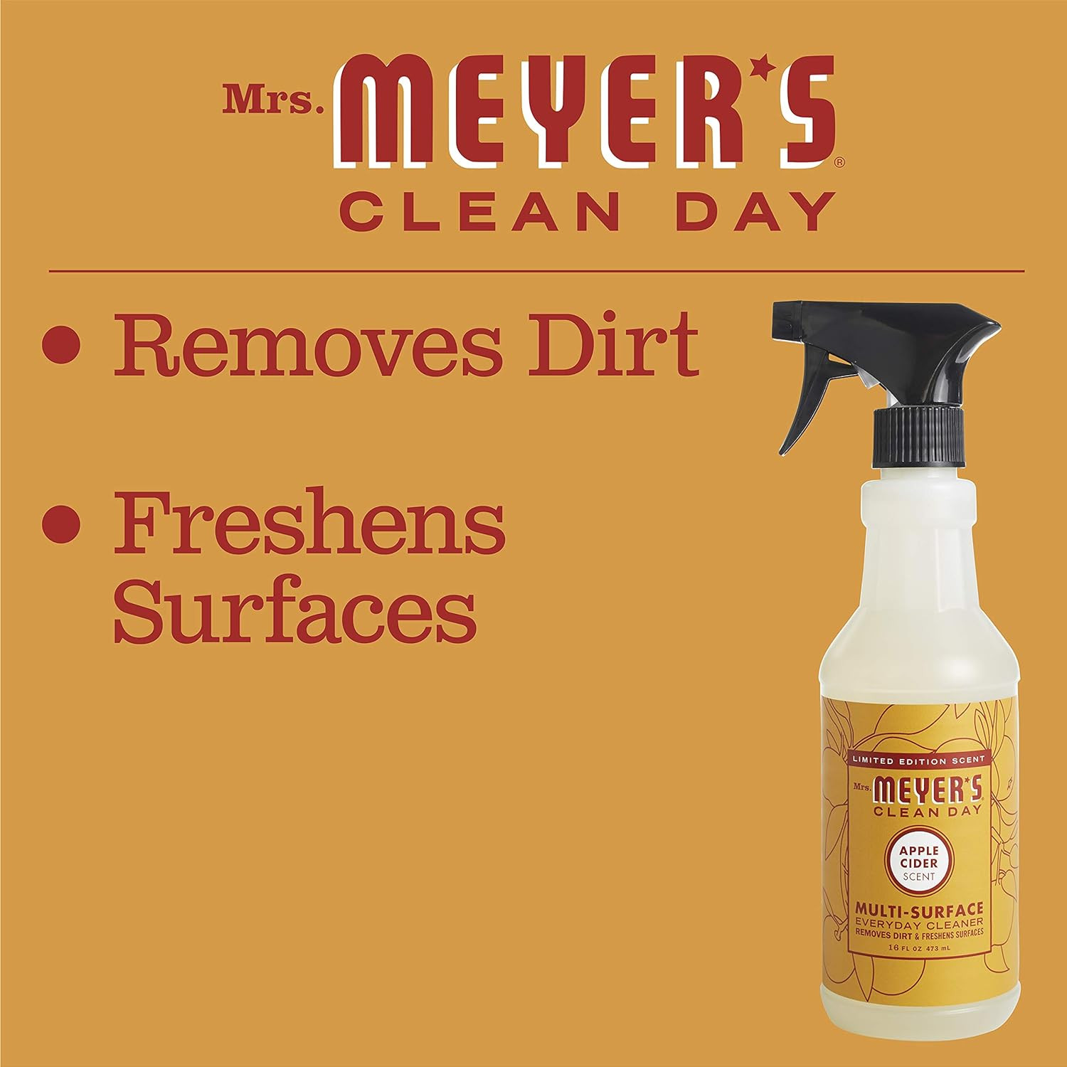 Mrs. Meyer’s Clean Day All-Purpose Cleaner Spray, 16 Fl. Oz – Pack of 3