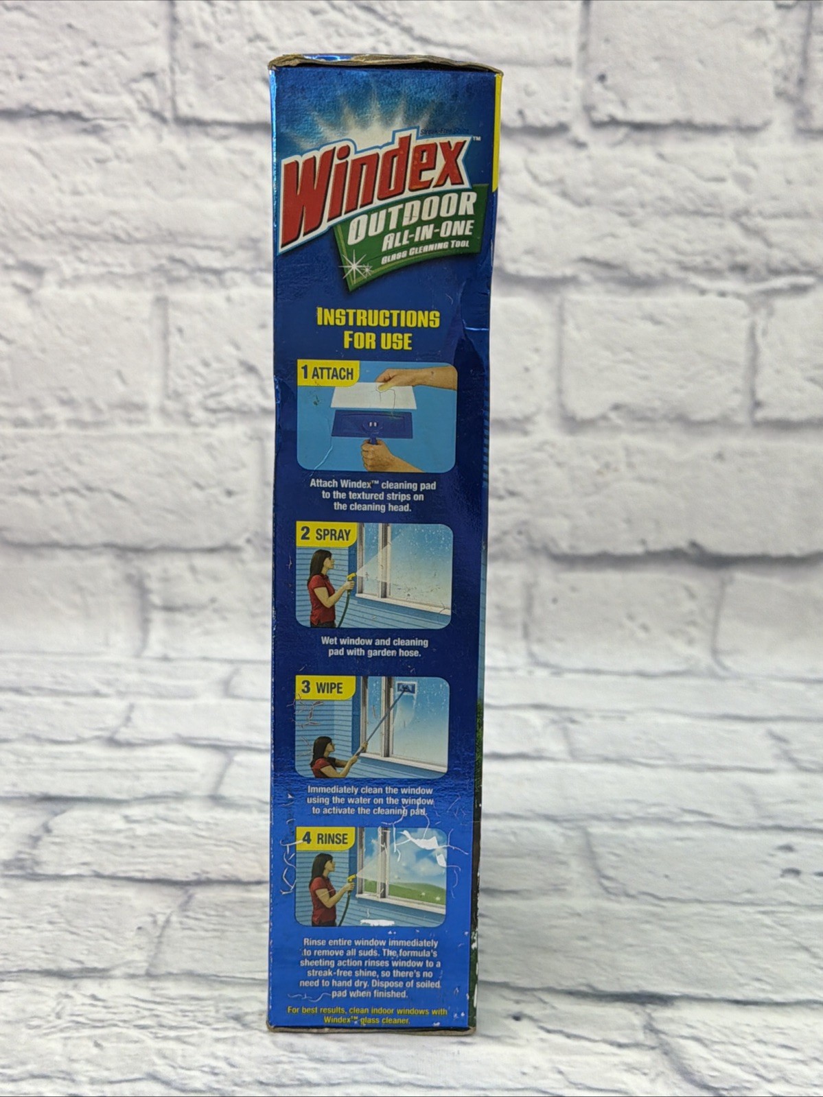 NEW Windex Outdoor All In One Glass Window Cleaner Tool Starter Kit OEM SEALED
