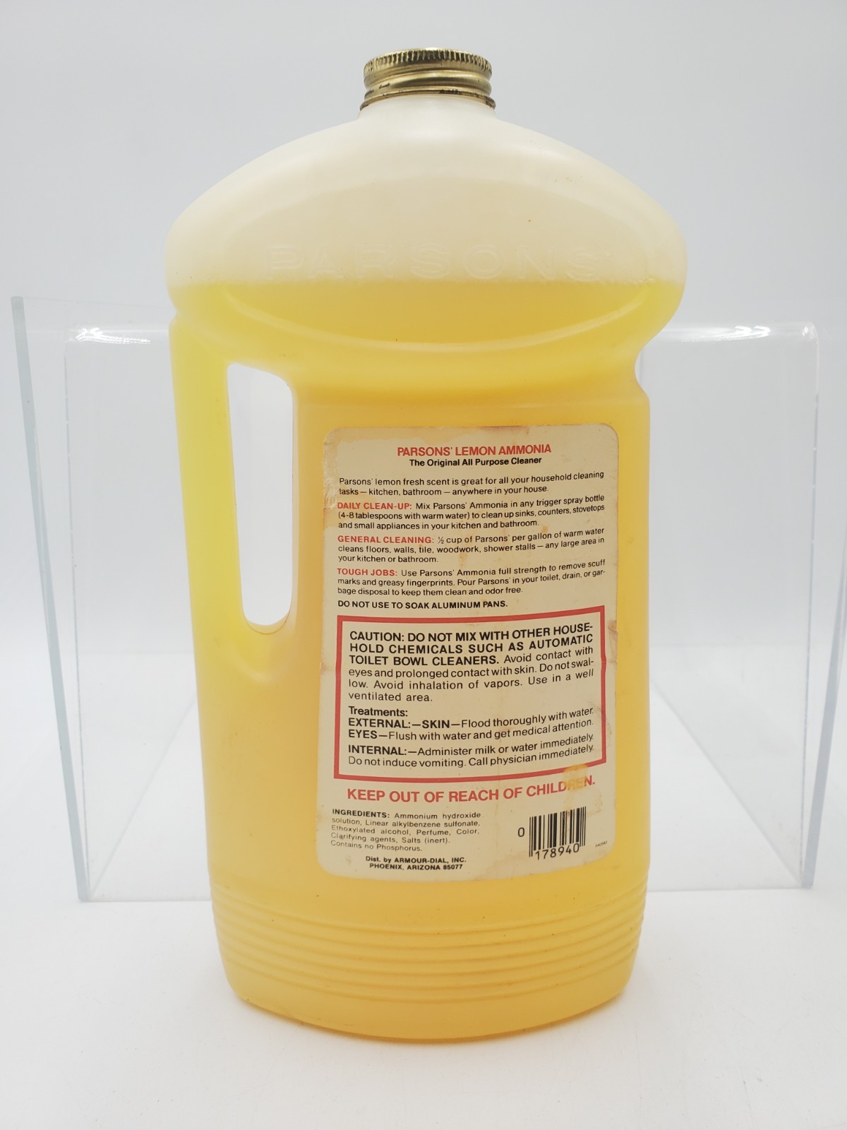 Vintage Parsons Lemon Fresh Ammonia All Purpose Cleaner 56 oz