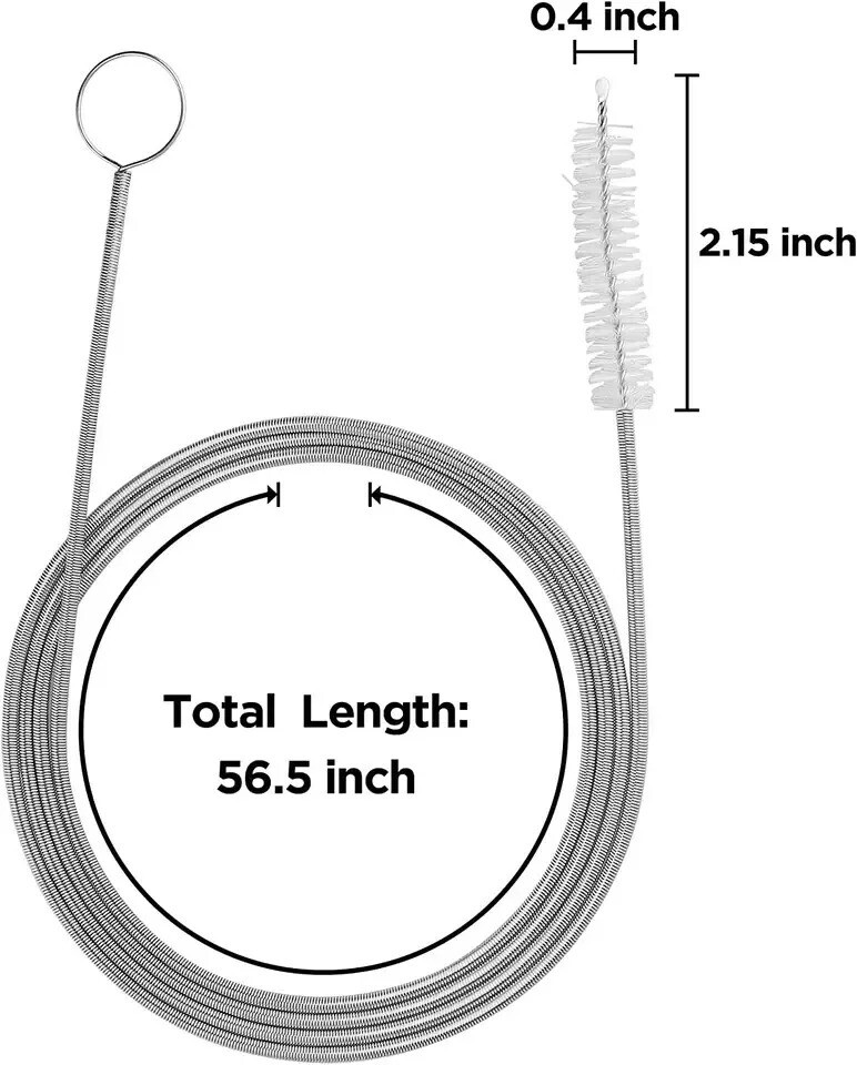 Flexible Drain Brush-Extra Long Nylon Cleaner for Cleaning Plumbing Sink Fridge