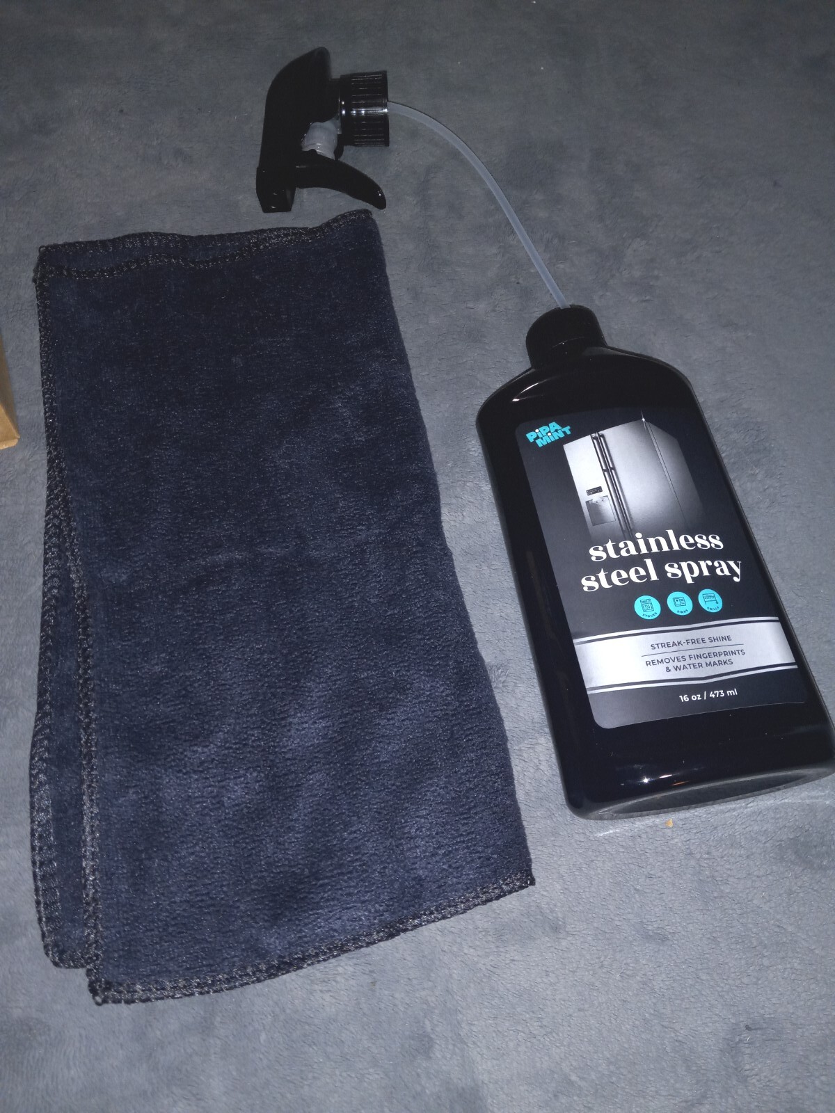 ×2 Pipa Mint Stainless Steel Spray Cleaning Kit- 16oz Bottles+ Microfiber Towels