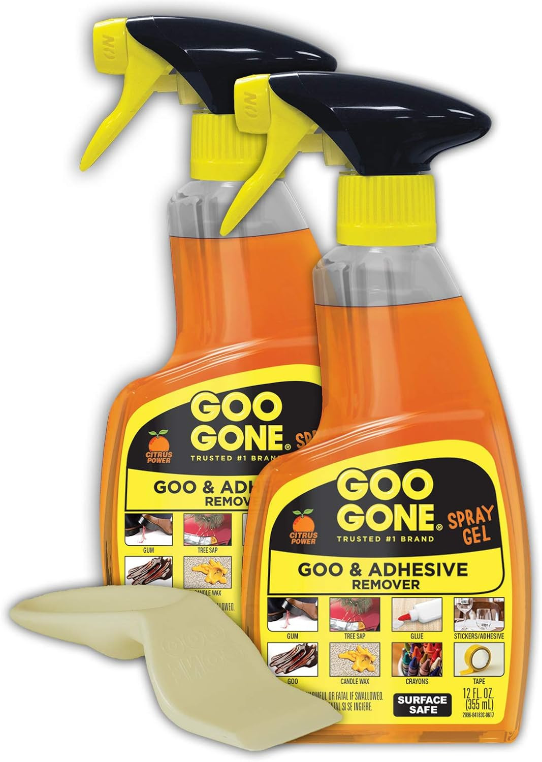 Adhesive Remover Spray Gel, Removes Chewing Gum, Grease, Tar, Stickers, Labels,
