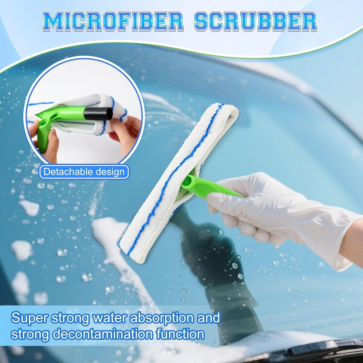 Aquablade Window Cleaning Kit, Squeegee, Recyclable Green