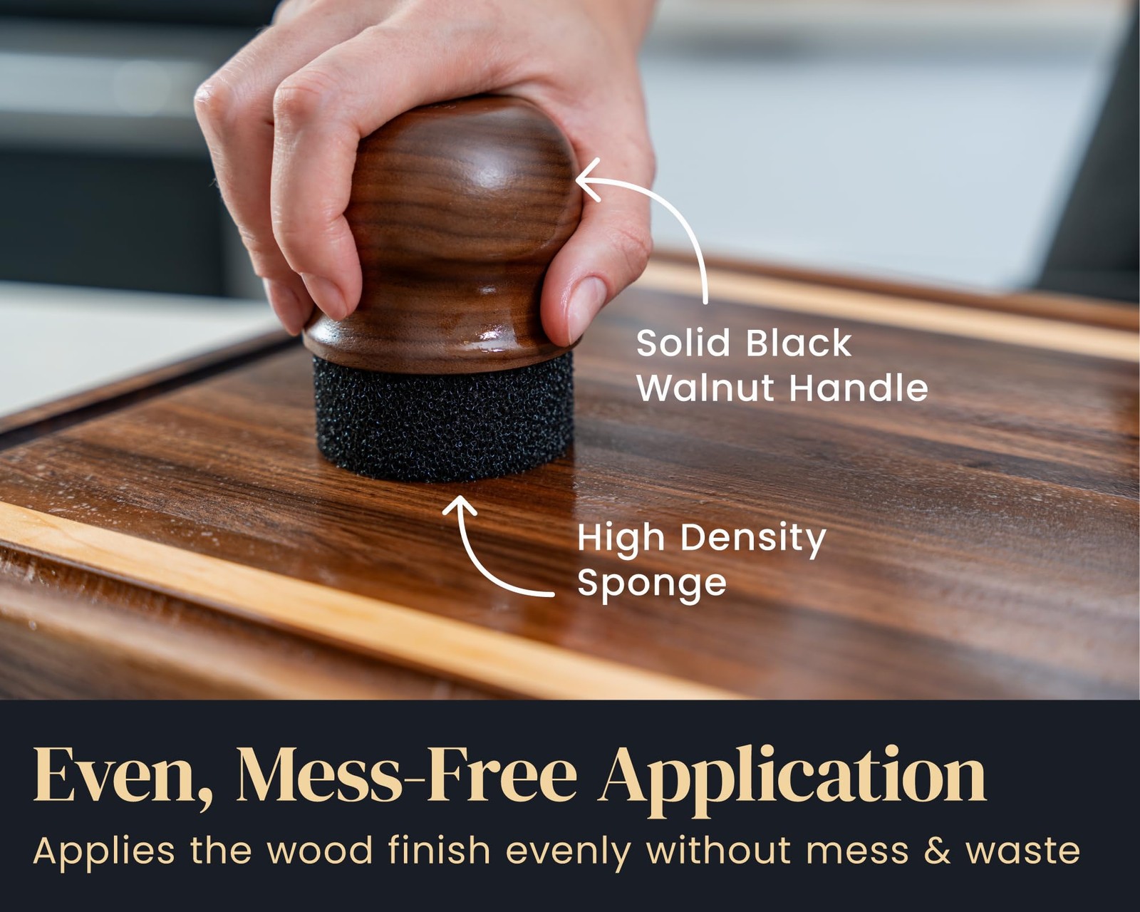 Mevell Cutting Board Oil Applicator, Great for Butcher Blocks, Counter Tops, …