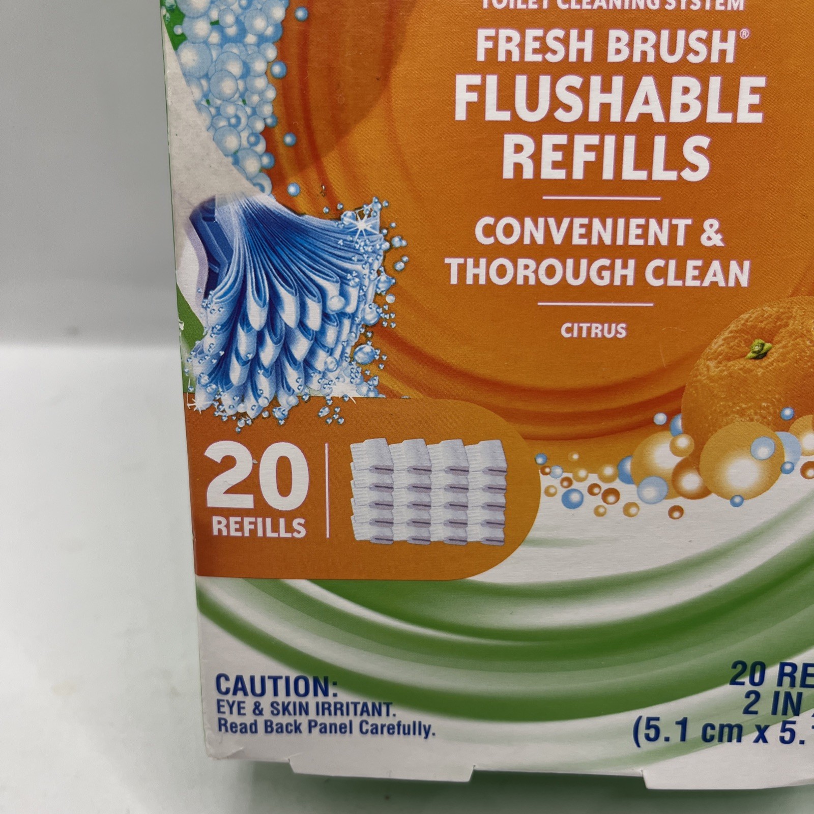 Scrubbing Bubbles Flushable Refills For Fresh Brush. Citrus Scent 20 Refills New
