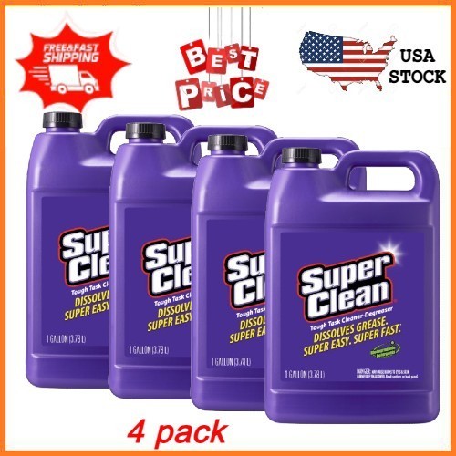 2 pack Super Clean Tough Task Cleaner-Degreaser – 1 Gallon | 128 Fluid Ounces