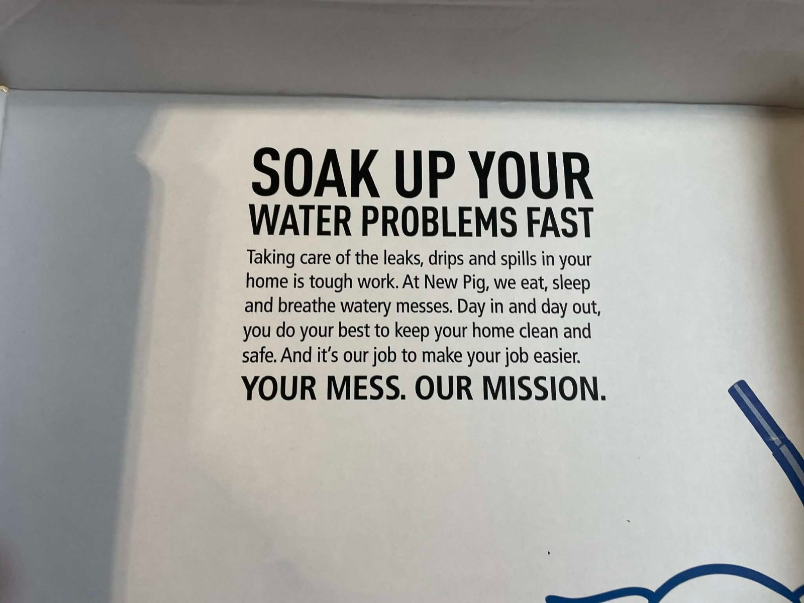PIG Water Absorbent Mat | Reusable | 10 Pack | 15 W x 19 L | Blue and Black |