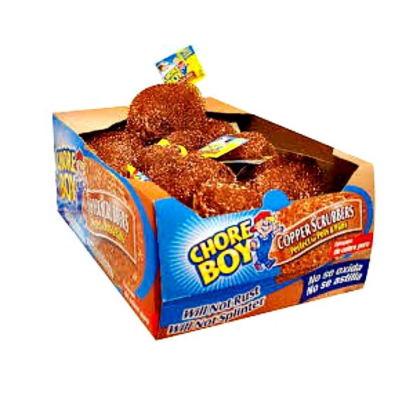 6 Chore Boy Copper Scrubber Scouring Pad 100% Pure Copper Wool
