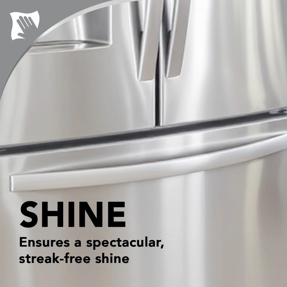 Stainless Steel Cleaning Wipes for Appliances Streak Free Shine 30 Count 2 Pack