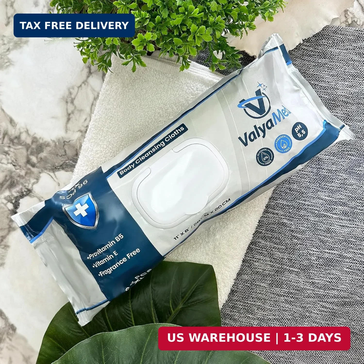 Body Wipes for Adults, XL for full Body, Adult and Elderly, Alcohol-Free Inconti