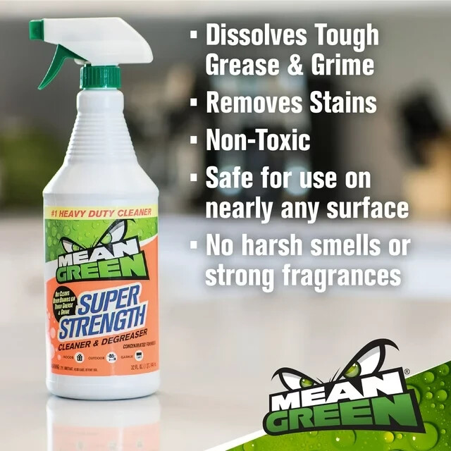 Mean Green Super Strength Cleaner & Degreaser, 128 Ounce. (Pack of 2)
