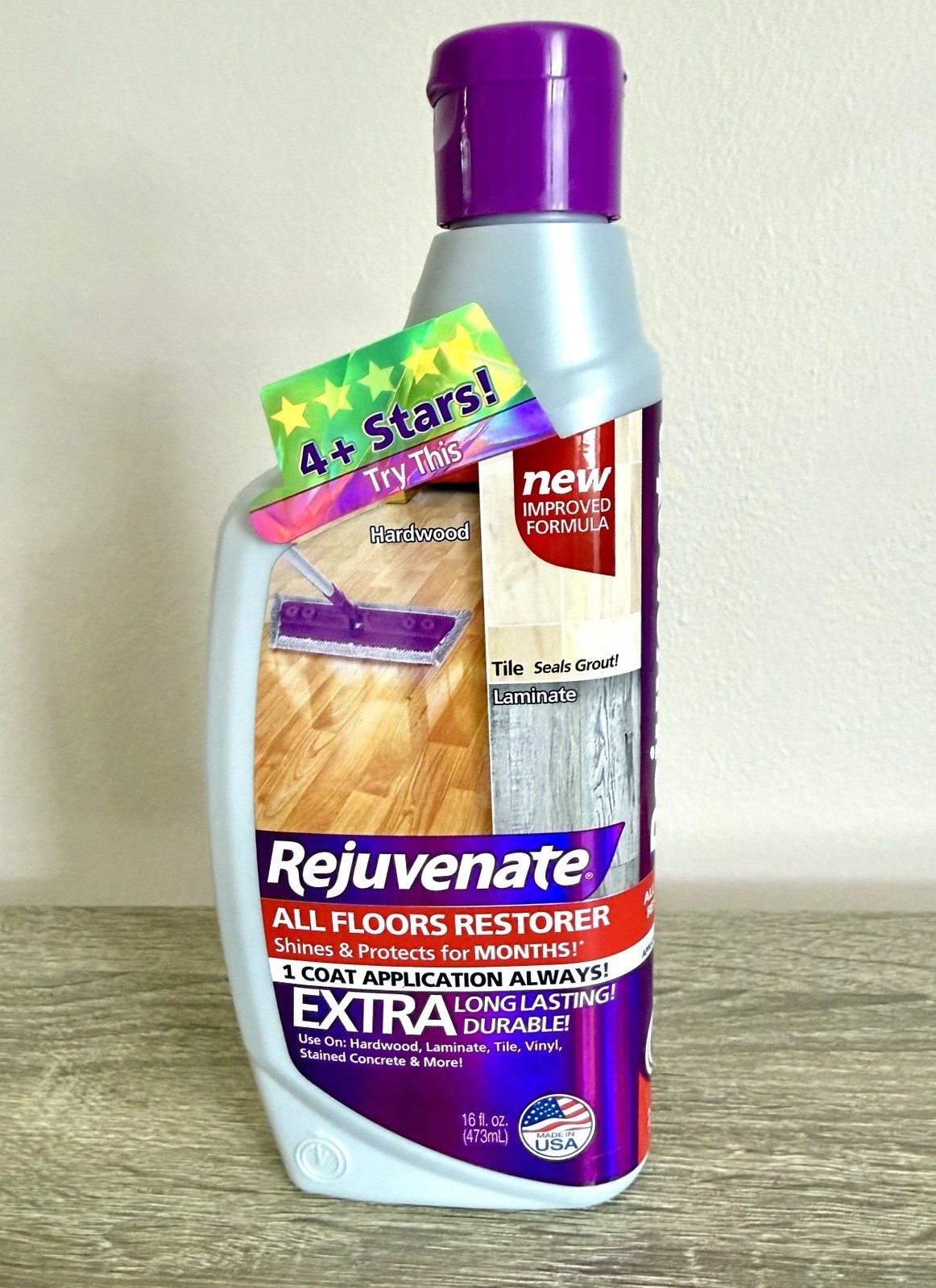 Rejuvenate All Floors Restorer Extra Lasting Liquid Kitchen Bathroom 32oz, New