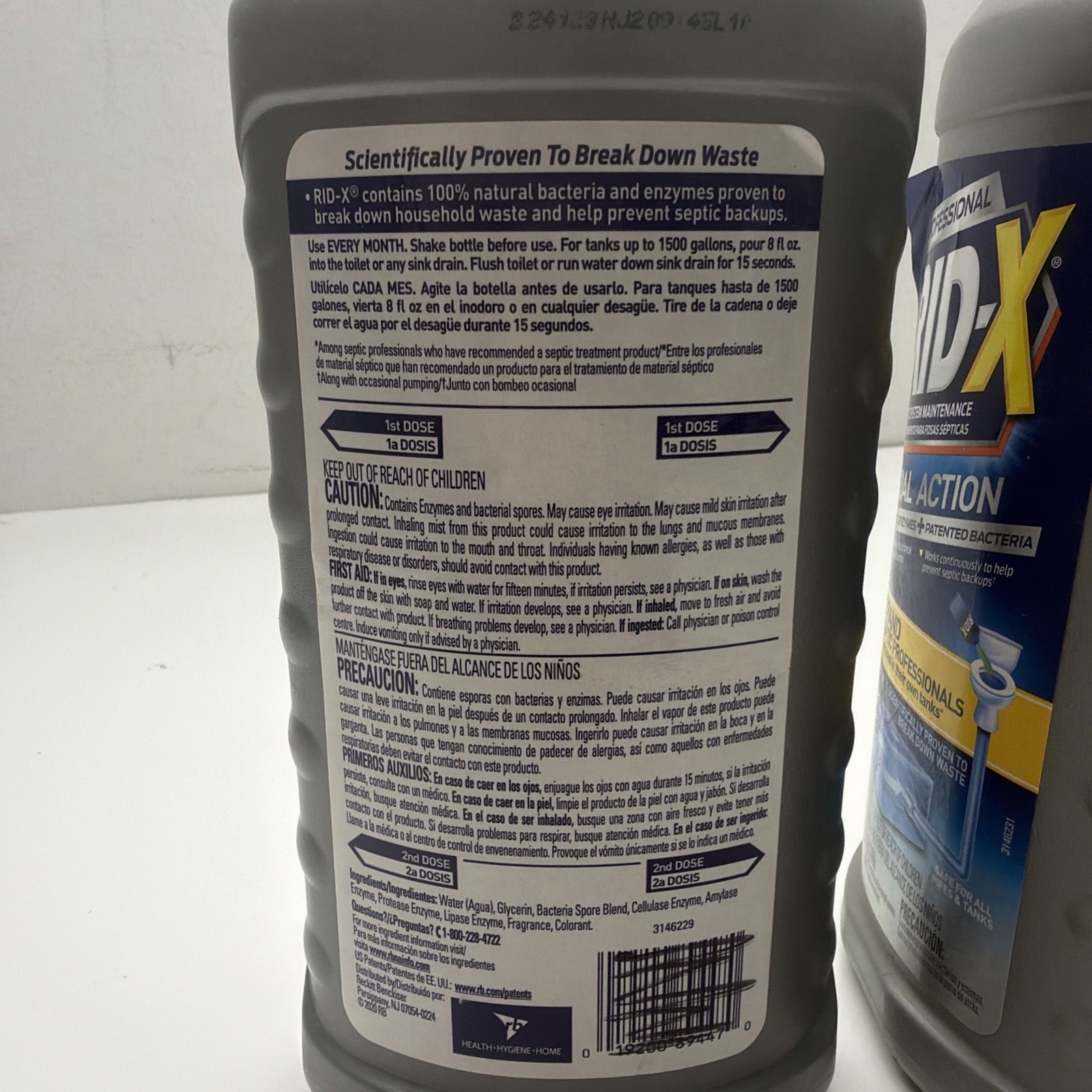 2 PACK RID-X Professional Septic Treatment, 3 Month Supply of Liquid, 24Oz each!